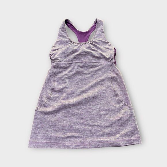 lululemon Turbo Tank Top Tonka Striped Sz 6 Athletic Racerback - Picture 1 of 10